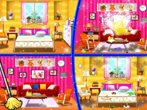 Sweet Home Cleaning Princess House Cleanup Game