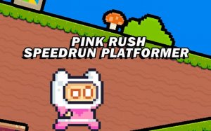 Pink Rush Speedrun Platformer Game Arcade Game
